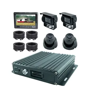 Kualitas Tinggi 4 Saluran 1080P Kartu Sd Mobile DVR Perekam Video Mobil MDVR dengan GPS 4G WiFi CMSV6 Pemantauan Online Gratis Pengiriman