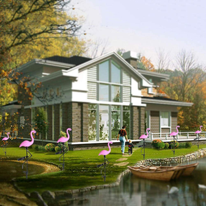 Lámpara de <span class=keywords><strong>Flamenco</strong></span> para exteriores, luces LED impermeables, iluminación de <span class=keywords><strong>Flamenco</strong></span>, decoración de jardín de animales, lámpara de <span class=keywords><strong>Flamenco</strong></span> - Product Image 5