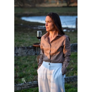 <span class=keywords><strong>Camicia</strong></span> da <span class=keywords><strong>donna</strong></span> ricamata a maniche lunghe in <span class=keywords><strong>lino</strong></span> occidentale slim fit <span class=keywords><strong>camicia</strong></span> da lavoro Country/<span class=keywords><strong>camicia</strong></span> da arena in <span class=keywords><strong>misto</strong></span> cotone - Product Image 3