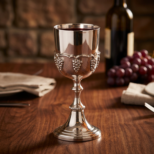 Gobelet en laiton plaqué argent - Product Image 1