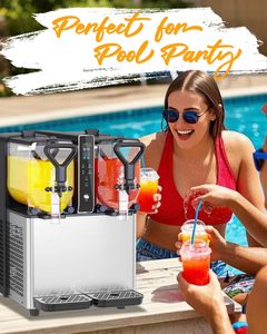 <span class=keywords><strong>3</strong></span>つのフレーバーステンレス鋼工業用冷凍ドリンクスラッシュスムージーメーカー6つのプリセットプログラム<span class=keywords><strong>2</strong></span>つのタンクタッチコントロール - Product Image 6