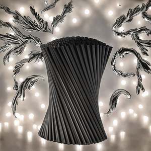 Pailles en papier PLA biodégradables imprimées, jetables et écologiques pour les boissons lors des fêtes d'Halloween et du Nouvel An - Product Image 3