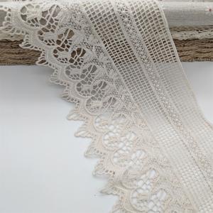 Adorno de encaje vintage festoneado de guipur de algodón hermoso de 15cm para costura y manualidades - Product Image 4