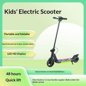 <span class=keywords><strong>Trottinette</strong></span> <span class=keywords><strong>électrique</strong></span> pliable <span class=keywords><strong>pour</strong></span> enfants de 6 à 12 ans, en alliage d'aluminium, batterie au lithium, écran LED, vitesse maximale de 18 km/h, capacité de charge de 50 kg - Product Image 3