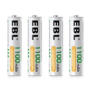 Baterai isi ulang 1100mAh 3a EBL 1.2v baterai isi ulang NI-MH