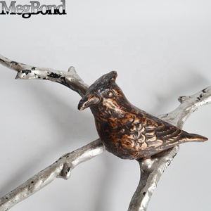 Portagioie da <span class=keywords><strong>Parete</strong></span> Decorativo in Ghisa con Uccellino su Ramo e 4 Ganci, Marca Megbond, Origine Shandong - Product Image 2