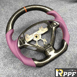 Volant en fibre de carbone et cuir véritable RPPF, meilleures ventes d'usine, pour <span class=keywords><strong>Infiniti</strong></span> 2007-2015 <span class=keywords><strong>G37</strong></span>/G37x Sedan/G25/Q40 - Product Image 3