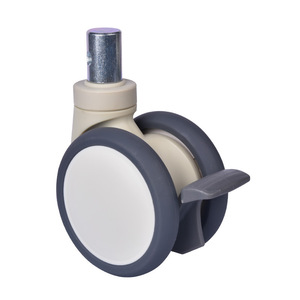 Roulettes pivotantes médicales Yingyun Hardware de 4 pouces en TPR avec frein pour lit d'hôpital - Product Image 3
