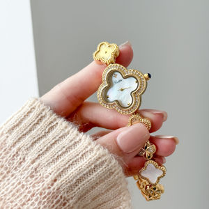 Scottie 9695 klasik lüks marka kadın bilek zarif kuvars hareketi ile dört yapraklı yonca yüzey moda İzle Lady için - Product Image 2