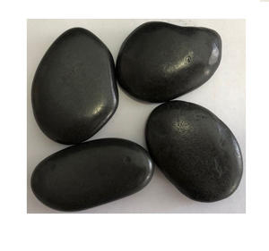 Galets de décoration en pierre noire naturelle de qualité A, finition polie - Product Image 2