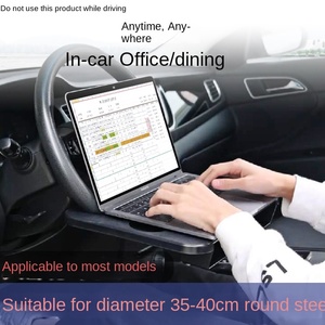 Volante de coche, bandeja multifunción, mesa de almacenamiento, bandeja de soporte para portátil 2 en 1 - Product Image 5