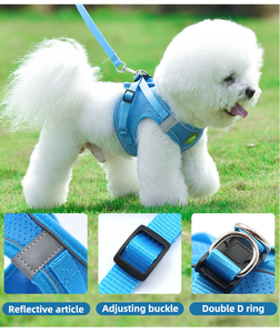 Harnais et laisse pour chien F11, pour la marche, les voyages, les aventures, anti-évasion, sportif, mignon, pour chaton, pour chien de grande et petite taille - Product Image 4