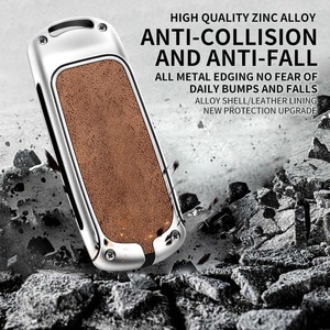 Funda Protectora Universal de Aleación de Zinc y Cuero para Llaves de Coche con Logotipo, Compatible con Modelos Mazda, Accesorios para Llaveros - Product Image 4