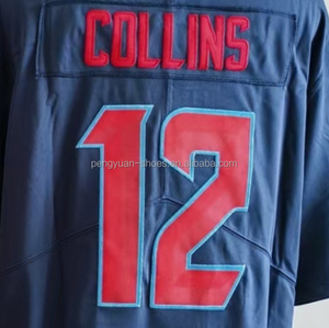 Derek Stingley Jr. <span class=keywords><strong>Red</strong></span> alternatif en kaliteli dikişli amerikan futbol forması gemi hazır - Product Image 3