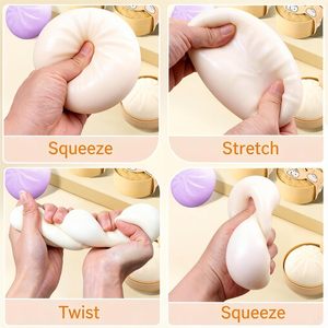 Popular Anti-Stress Stretchy Stuffed Steamed Dumplings Toy Small Steamed Bun <b>Squishy</b> Mochi Kit for Kids Stress Release Toy - Product Image 6