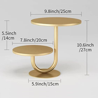 Zhongpin Vente Chaude Cupcake Titulaire En Métal Cadre Or Couleur Cylindre Plinthe Gâteau Stands pour Gâteaux De Mariage Cupcake Présentoir