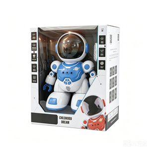Robot Compagnon Intelligent Multifonctionnel et Attrayant en Plastique, Télécommandé, Programmable, en Forme d'Astronaute, avec Mélodie Dansante - Product Image 4