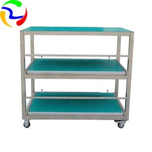 Carro de empuje manual industrial de fácil montaje con plataforma OEM personalizable para logística de almacén y accesorios de tubería de taller - Product Image 6