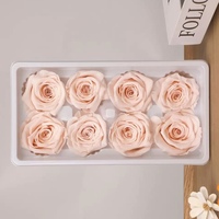 Lovebay Haute Qualité Préservé Rose Tête Matériel 4-5cm Réel Pour Toujours Longue Durée Immortel Infinity Rose Préservé Tête De Fleur