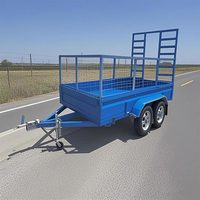 Nouvelle Remorque Benne Caisse Basculante Galvanisée à Chaud pour Exploitation Agricole, Utilitaire Compacte, Type Semi-Remorque avec Échelle