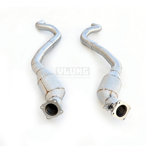 ท่อไอเสียสแตนเลสแบบ High Flow Thermal Insulation Downspout สำหรับ Porsche Panamera 970 3.6L ปี 2009-2013 สำหรับการปรับแต่งรถแข่ง - Product Image 1