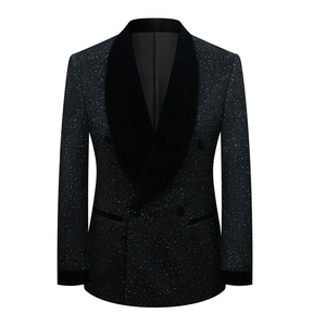 <span class=keywords><strong>Costume</strong></span> de scène brillant, <span class=keywords><strong>veste</strong></span> formelle de <span class=keywords><strong>grande</strong></span> <span class=keywords><strong>taille</strong></span> pour hommes, robe de mariée, <span class=keywords><strong>costume</strong></span> d'hôte, tenue de performance - Product Image 3