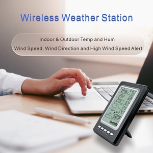 Safewill OEM nhà kính tùy chỉnh trong nhà hum Temp 433Mhz Trạm thời tiết không dây với hướng gió tốc độ Nhiệt kế - Product Image 3