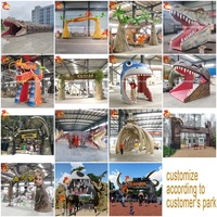 Décorations de porte dino pour parc à thème, design personnalisé, pour l'entrée du parc jurassique des dinosaures