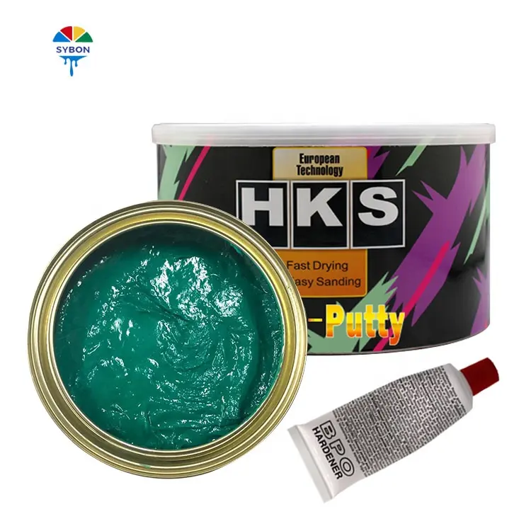 Vente en gros de mastic professionnel pour voiture HKS Mastic en fibre de verre pour voiture de bonne qualité Remplissage automatique en fibre de verre à séchage rapide