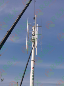 Household Clean New Energy 1kw 3kw 5kw 10kw VAWT Vertical Wind System Connecting Wind <b>Generator</b> to Solar Energy System RX-HV 5kw - Product Image 5