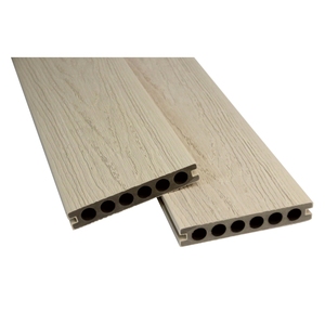 MEDOO Pavimentazione WPC Co-Estrusa Cava Moderna Quadrata Liscia Spazzolata per Esterni Giardino con Doppio Blocco a Incastro 18mm Resistente all'Acqua - Product Image 5