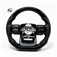 Volant sport à trois branches à fond plat, style course en bois de rose, compatible avec Toyota F10 Hilux LC250 LC300 LC200