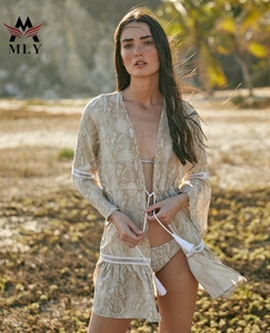 Ropa de playa personalizada, traje de baño con lazo al hombro, traje de baño estampado, traje de baño Sexy para <span class=keywords><strong>mujer</strong></span> - Product Image 2
