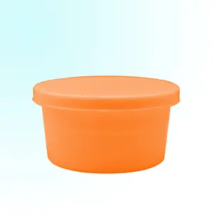 80g Single Wall PP Plastic Jar with Snap on Lid Cheap Colorful for Cosmetic Use Industrial