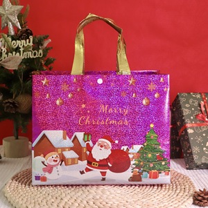 Bolsas de Regalo Navideñas Resistentes de Tela No Tejida al por Mayor y Bolsas de Regalo Extra Grandes con Logotipo y Diseño Personalizables - Product Image 2
