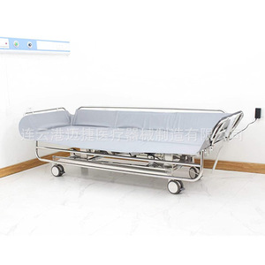 Lit de douche électrique en acier inoxydable, lit médical avec mécanisme de levage automatique pour personnes âgées et patients paralysés - Product Image 2