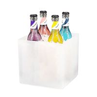 Hot Modern S Seau à glace en plastique PP LED Seau à glace