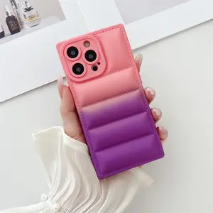 New square gradient Jacket suitable for iPhone 14 ProMax phone case Apple 13 promax anti drop Protective Case