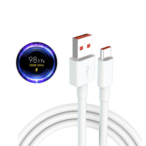 Cable de Carga al por Mayor de 120 W, Cable USB Tipo C de 6 A para <span class=keywords><strong>Xiaomi</strong></span> Civi <span class=keywords><strong>11T</strong></span> <span class=keywords><strong>Pro</strong></span>, <span class=keywords><strong>Redmi</strong></span> <span class=keywords><strong>Note</strong></span> 11 <span class=keywords><strong>Pro</strong></span>+, Black Shark 4S <span class=keywords><strong>Pro</strong></span>, 67 W - Product Image 1
