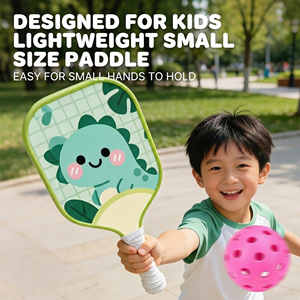 Racchetta da Pickleball Premium in Fibra di Vetro per Bambini, Spessore 13mm, Manico Piccolo, per Allenamento Professionale e Intrattenimento Junior - Product Image 2