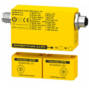 Comitronic-bti เซ็นเซอร์ความปลอดภัย Ana M12ส่งสัญญาณ S2 1007Dr DL สำหรับงานหนักอุปกรณ์เชื่อมต่อกันแบบไม่สัมผัส - Product Image 1