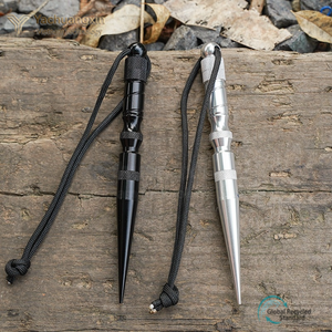 Stainless Steel Tent Peg With Black Lanyard For Camping Outdoor Use 1PC All Seasons - Product Image 3
