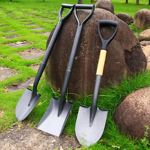 Pelle à main ergonomique avec poignée en D, lame de 20 cm en acier inoxydable pour le bricolage, le creusement de terre, la plantation d'arbres et le déneigement - Product Image 3