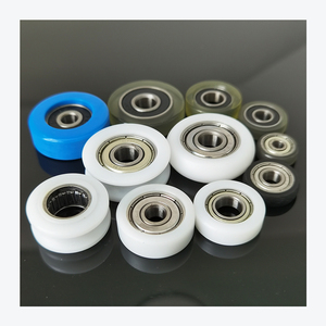 Rouleaux de porte coulissante en plastique nylon PU personnalisés BS60826-7 8x26x7MM, roulement à billes, charge utile 25KG, POM - Product Image 3