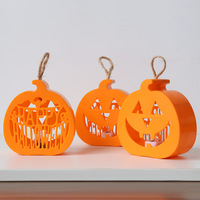 Halloween plat citrouille araignée LED accessoires lanterne Halloween accessoires fête décoration atmosphère décor fournitures