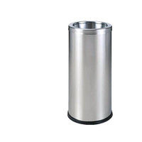 Poubelle commerciale à ouverture directe en acier inoxydable DB-34M, 4,5 gallons, avec entonnoir supérieur