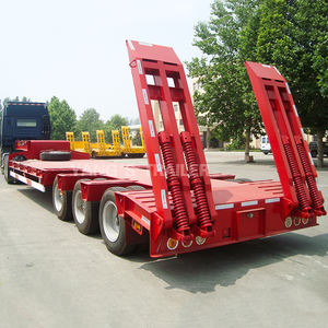 Fábrica 3 <span class=keywords><strong>Ejes</strong></span> 70 Ton 40 Ft 40 Ton 50 Tons Cargador Extensible Hidráulico <span class=keywords><strong>Usado</strong></span> Lowbed Truck Lowboy Low Bed Semirremolque para la venta - Product Image 5