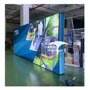 20ft Beurs Display Achtergrond Stand Reclame Lichtbak Draagbare Led Backlit Tentoonstellingsmuur