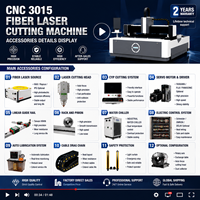 Machine de découpe laser à fibre CNC 3 axes économique 1500W Marque CM Refroidissement par eau pour la découpe de tôles en acier inoxydable