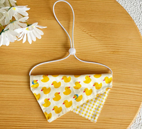 Bandana triangulaire personnalisée pour chiens et chats, motif color block, design d'usine sur mesure, accessoire doux et lavable